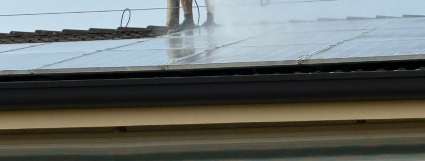 Pulizia dei pannelli fotovoltaici